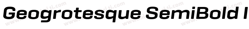 Geogrotesque SemiBold Italic字体转换